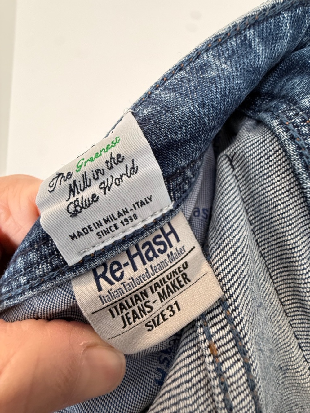 Re-Hash Rubens Italian Jeans Size 31 - Picture 3 of 6